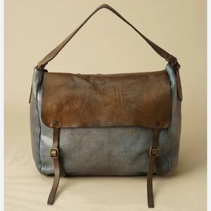 NWT Free People We The Free Benton Messenger Bag in Iron Grey